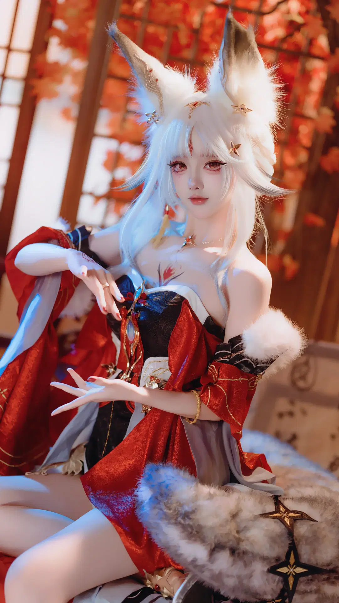 【心月狐コスプレ】『鳴潮』心月狐、紅葉の下で交わす秋の約束 - 绝世蘑菇 - 2枚目