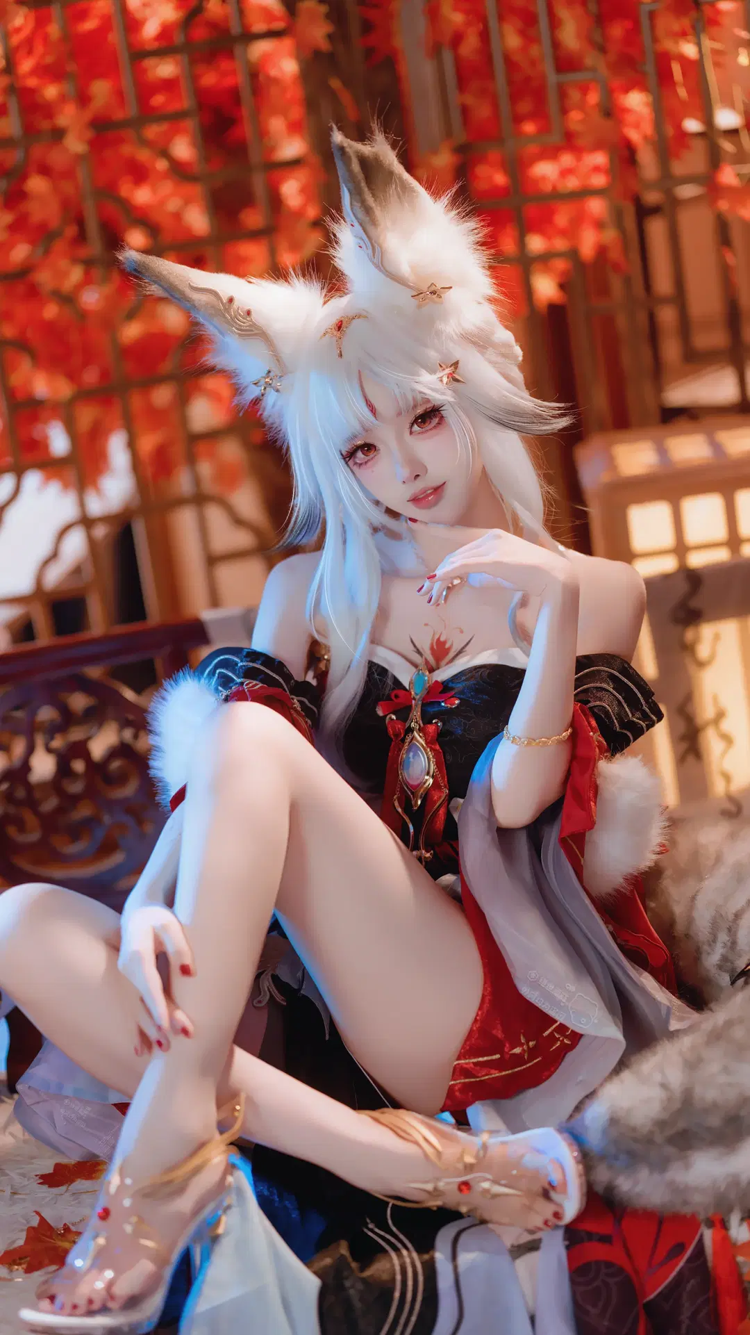 【心月狐コスプレ】『鳴潮』心月狐、紅葉の下で交わす秋の約束 - 绝世蘑菇 - 3枚目