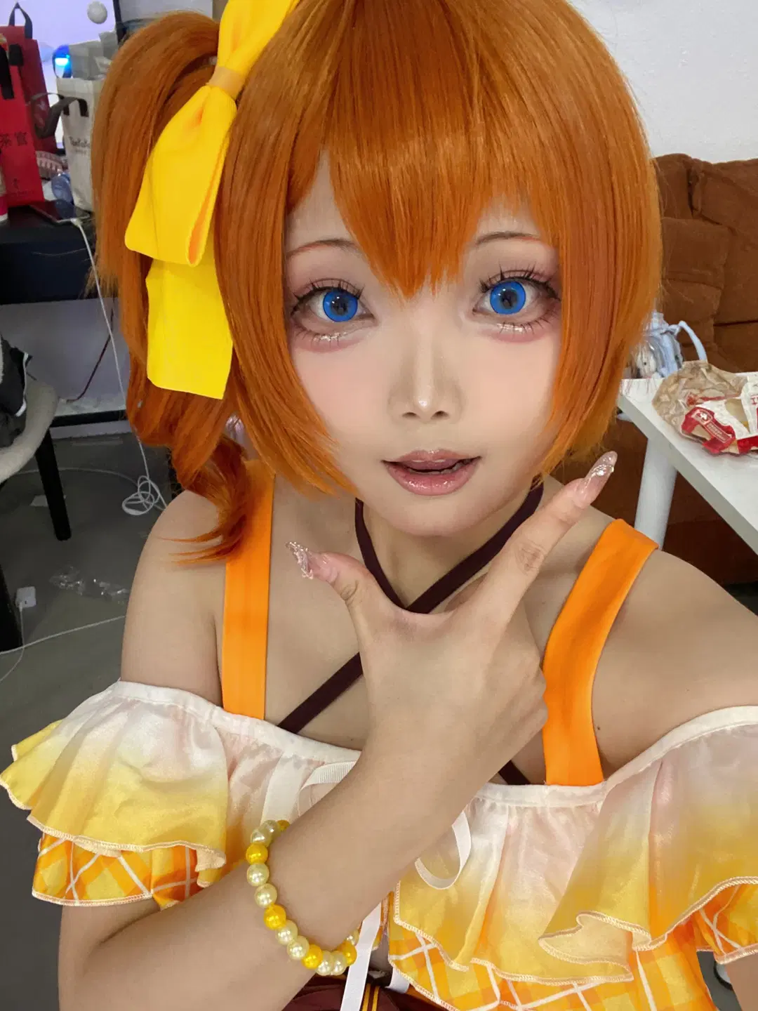 泳装cos, Love Live!, 二次元美少女, 日系cosplay, 高坂穗乃果cos