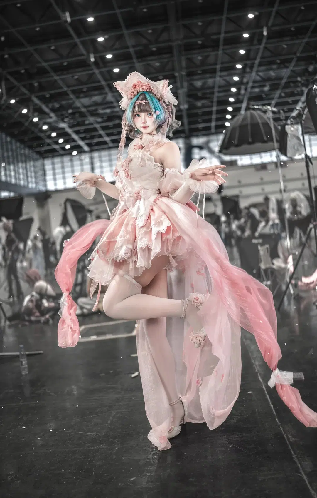 イベント前のメイクテスト記録：メイド服コスプレと改良チャイナドレスの出会い - 小近 - 9枚目