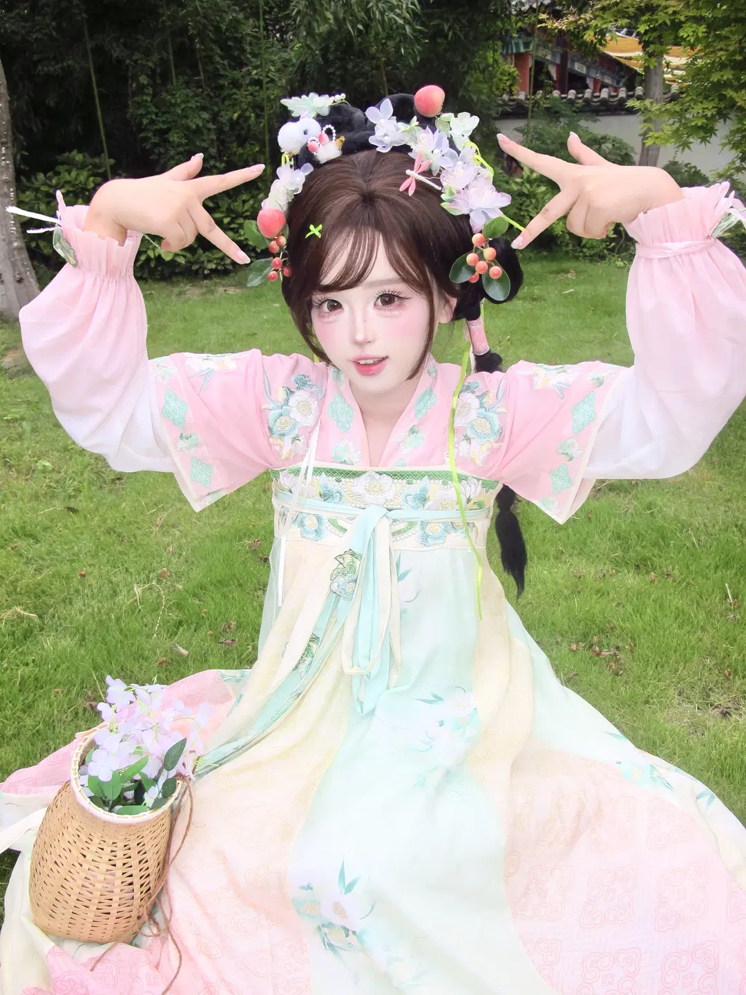 唐風漢服のスイート系女子メイク＆スタイリング徹底解説 - 小近 - 2枚目