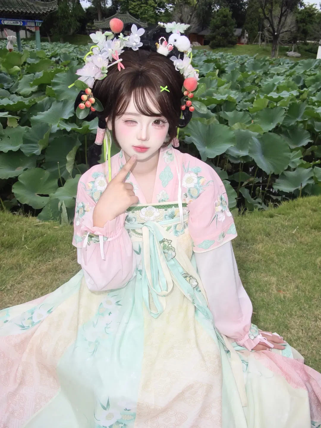 唐風漢服のスイート系女子メイク＆スタイリング徹底解説 - 小近 - 4枚目