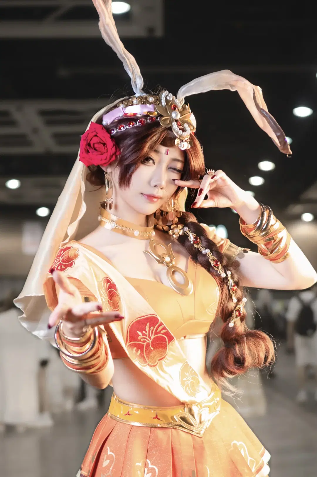 【イベント写真】即席撮影の速報、ネオングリーンコーデとハイニーポーズで切り取る躍動の瞬間 - 行云 - 3枚目