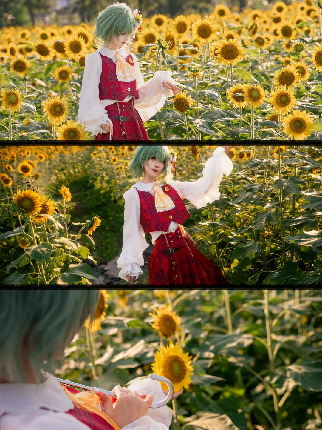 【風見幽香コスプレ】『東方Project』ヒマワリ畑に君臨する「花畑の暴君」 - 柏油小星瞳📸 - 2枚目