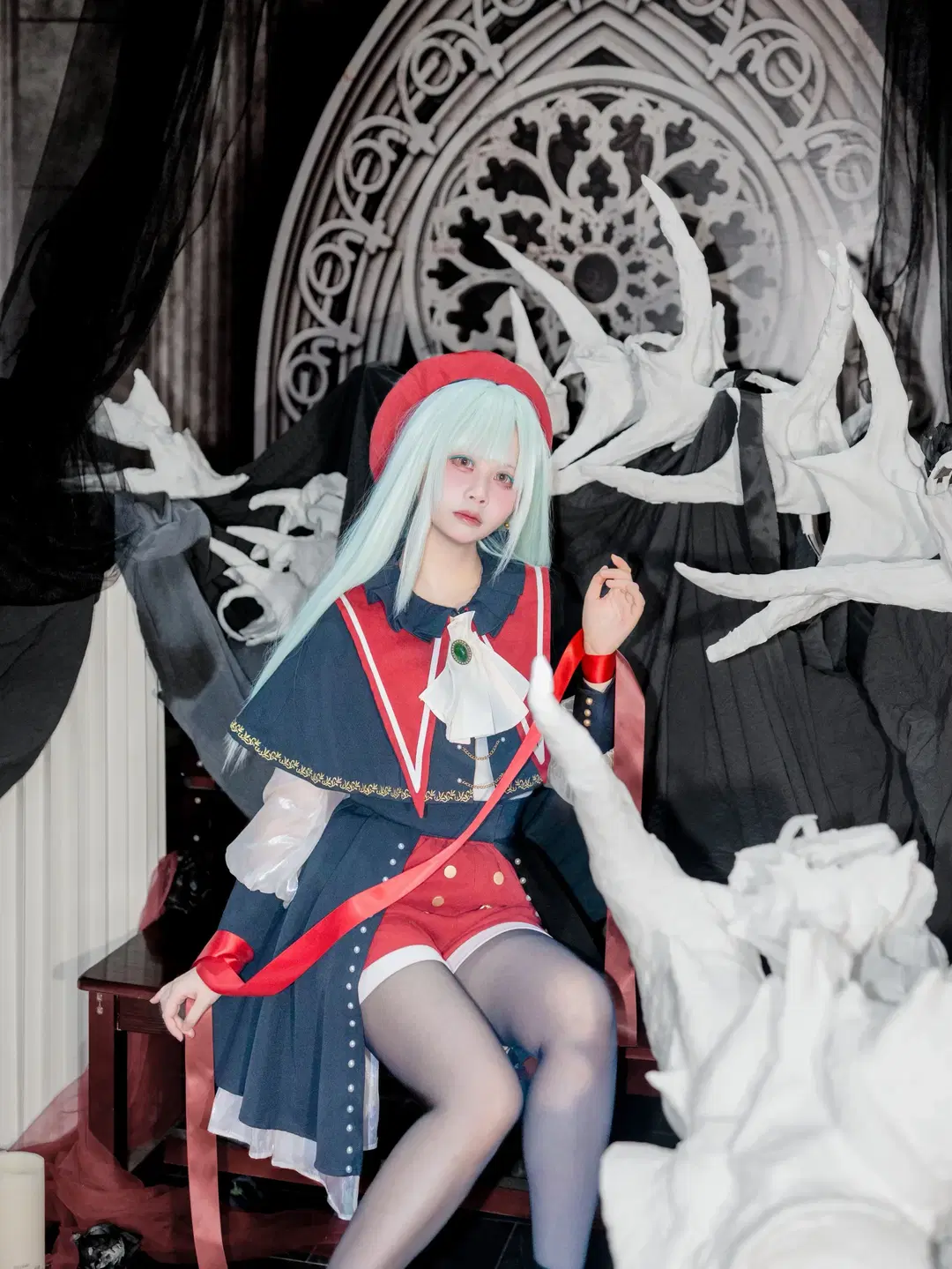 黒ストッキング, 若葉睦コスプレ, ゴシック風コスプレ, Ave Mujica, Ave Mujica