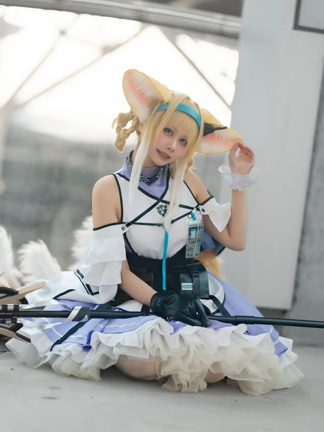 【铃兰cos】给罗德岛的小丽萨补过生日，白丝和裙摆细节拉满 - 杞杞 - 第2张
