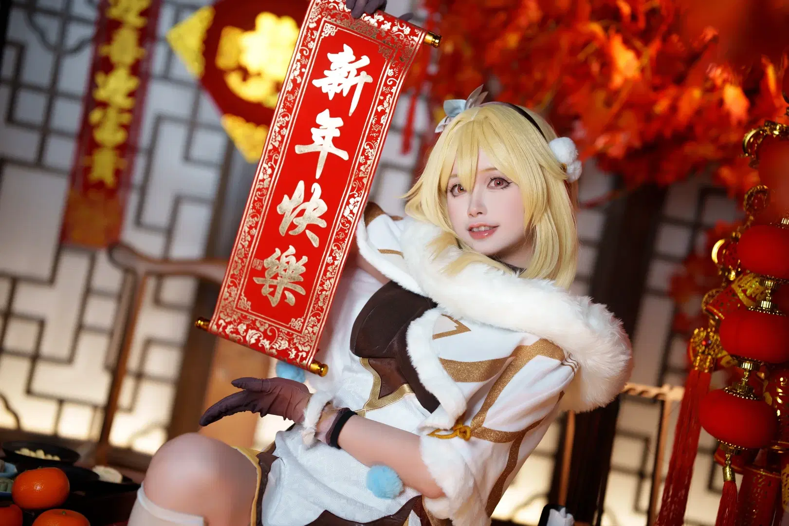 【旅行者荧cos】原神的新年祈福，新的一年继续一起旅行 - 符吕子 - 第4张