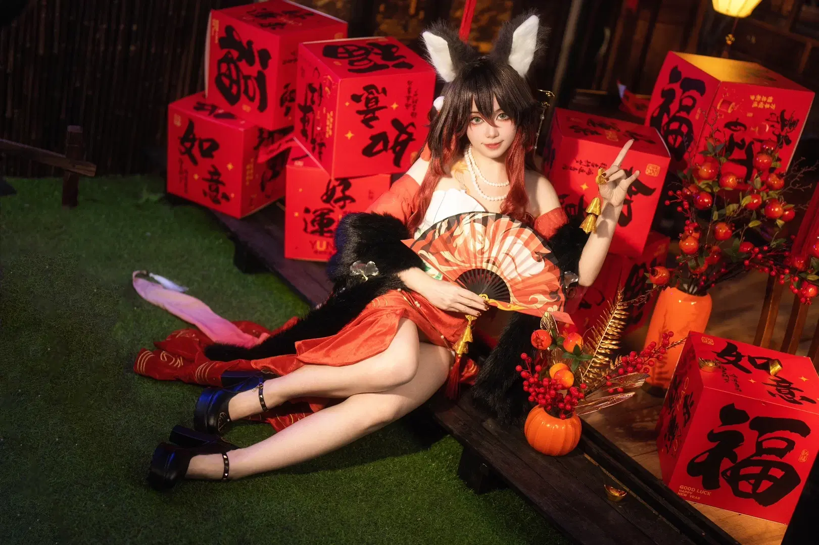 [Tingyun cosplay] Immersed in Peak New Year Atmosphere in Honkai: Star Rail by 符吕子 - Image 2