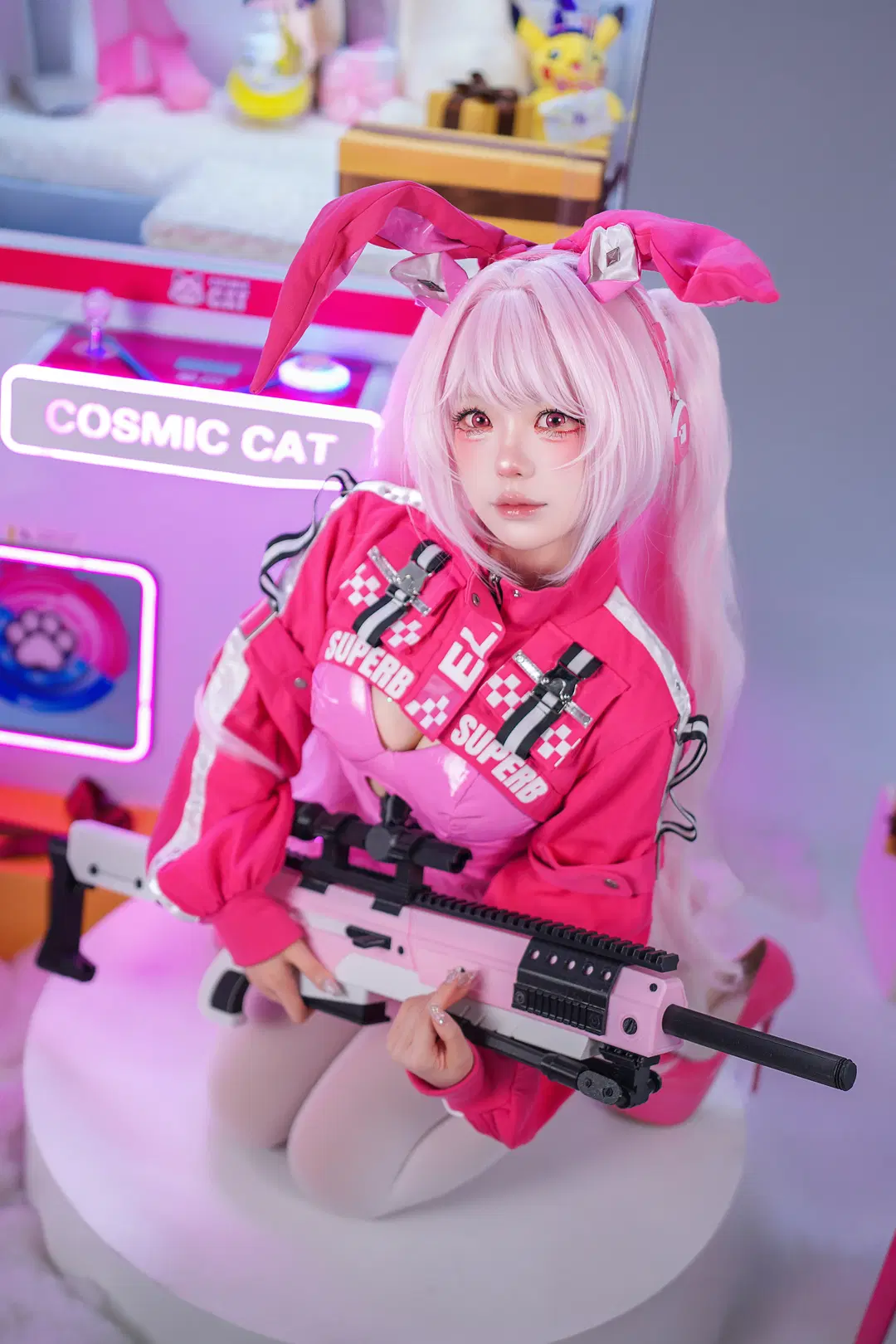 【胜利女神爱丽丝cos】粉黑机能风的甜酷视觉体验 - Barricade - 第4张