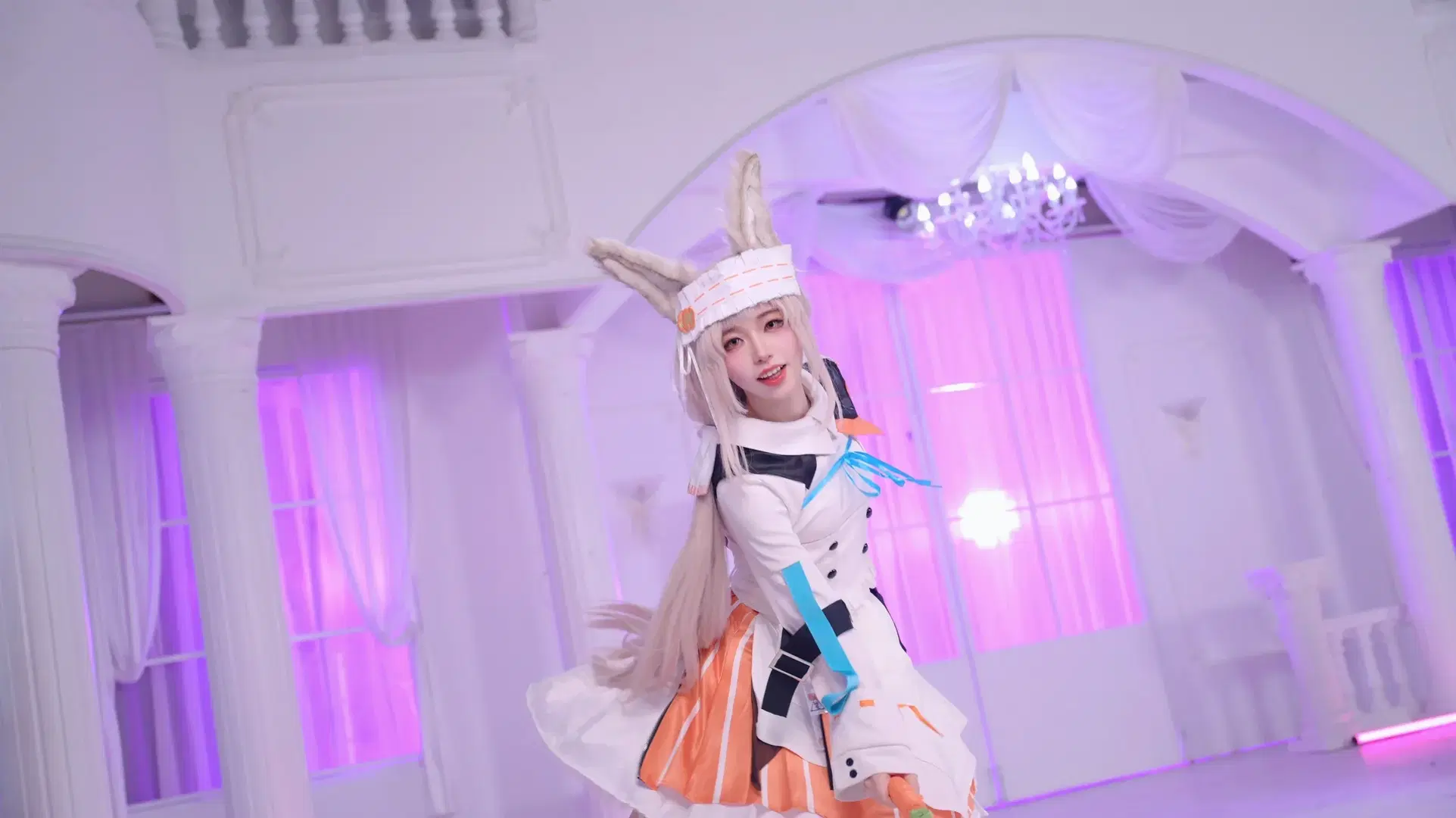スタジオ撮影, アークナイツ, うさ耳コスプレ, オンミコスプレ, アークナイツ エレジーは灰に帰す