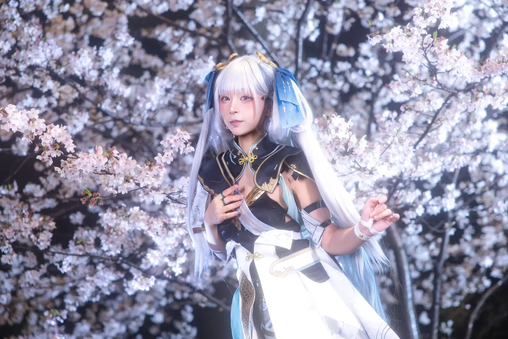 鸣潮, cosplay, 夜樱, 今汐cos, 丝袜