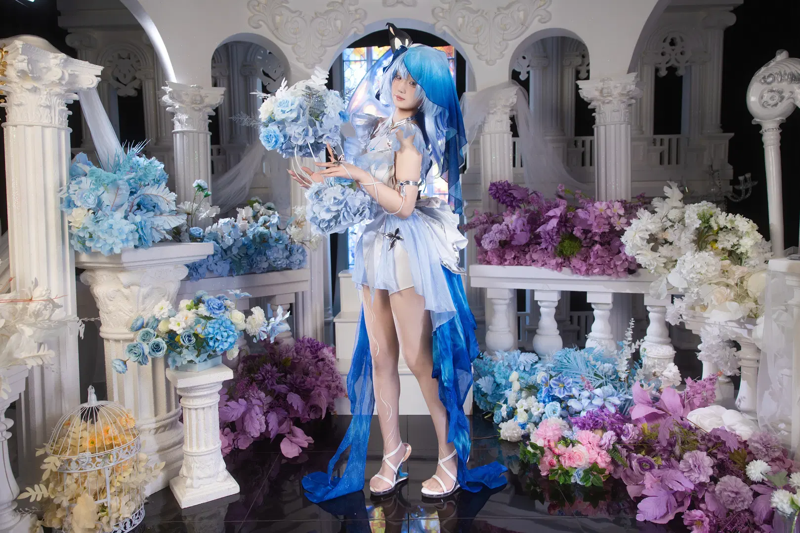 【守岸人cos】鳴潮清冷感拉滿的藍色幻夢 - 小羊不困（无限限流版，求关注求点赞） - 第2張