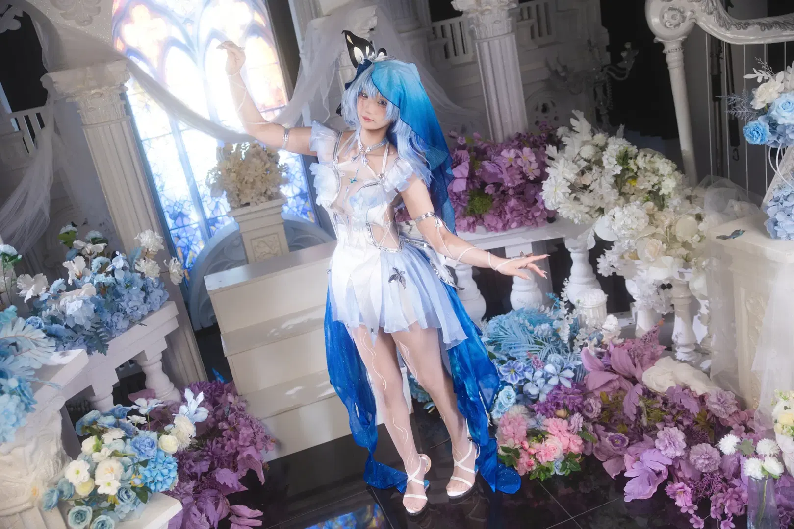 【守岸人cos】鳴潮清冷感拉滿的藍色幻夢 - 小羊不困（无限限流版，求关注求点赞） - 第4張