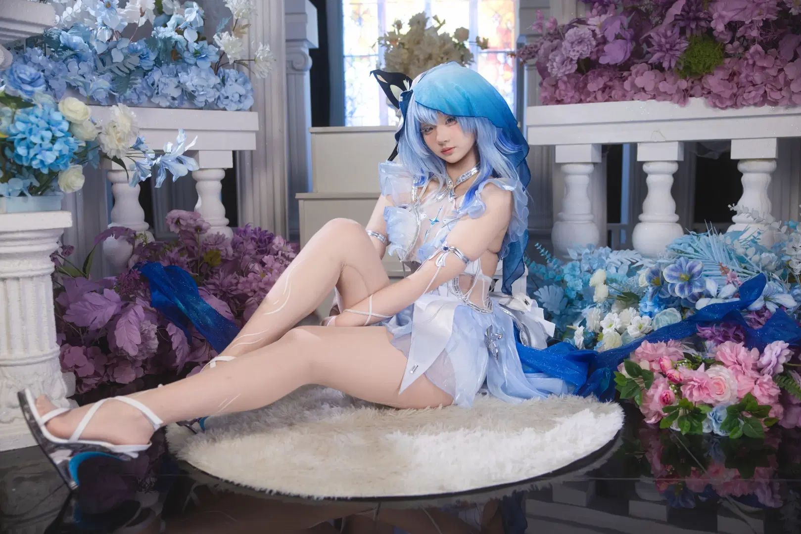 【守岸人cos】鳴潮清冷感拉滿的藍色幻夢 - 小羊不困（无限限流版，求关注求点赞） - 第6張
