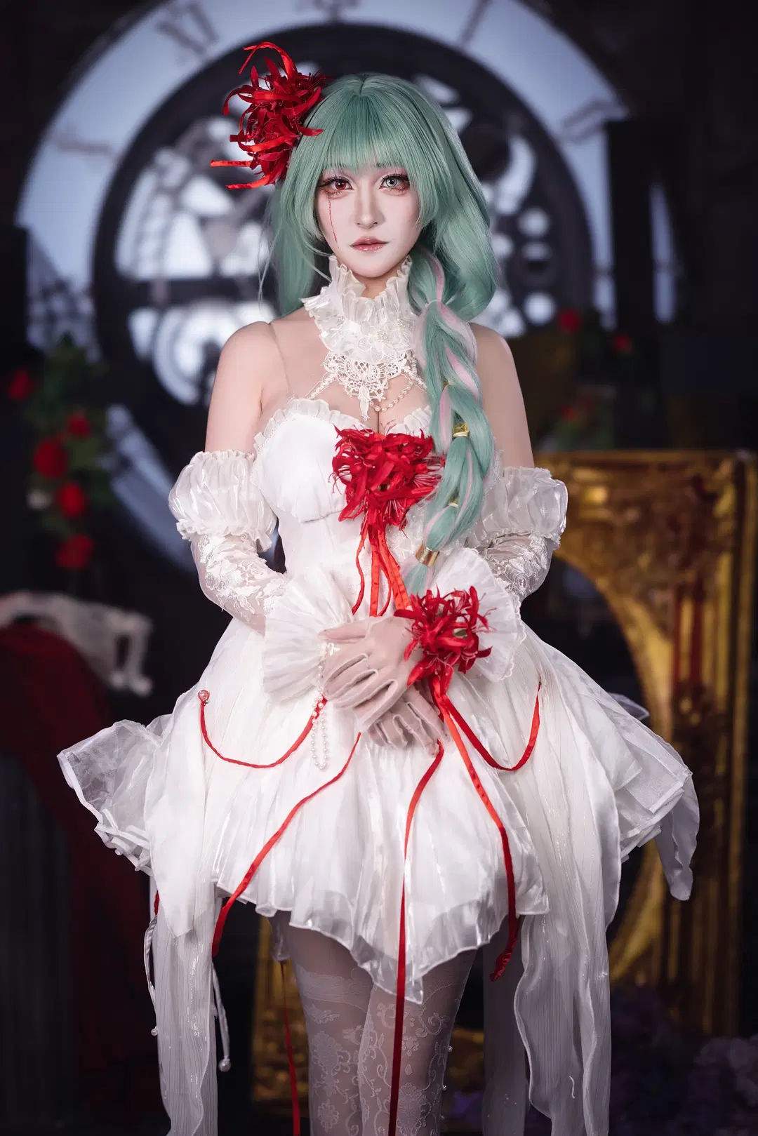 【弗洛洛cos】鸣潮 白裙与彼岸花的哥特乐章 - 小羊不困（无限限流版，求关注求点赞） - 第8张