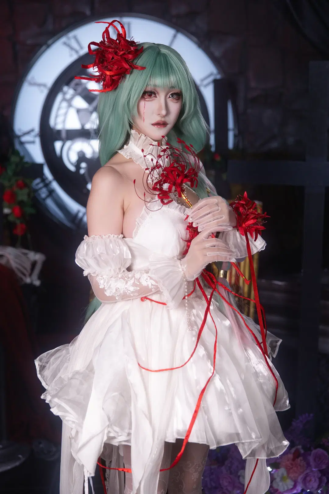 【弗洛洛cos】鸣潮暗黑哥特风正片分享 - 小羊不困（无限限流版，求关注求点赞） - 第2张