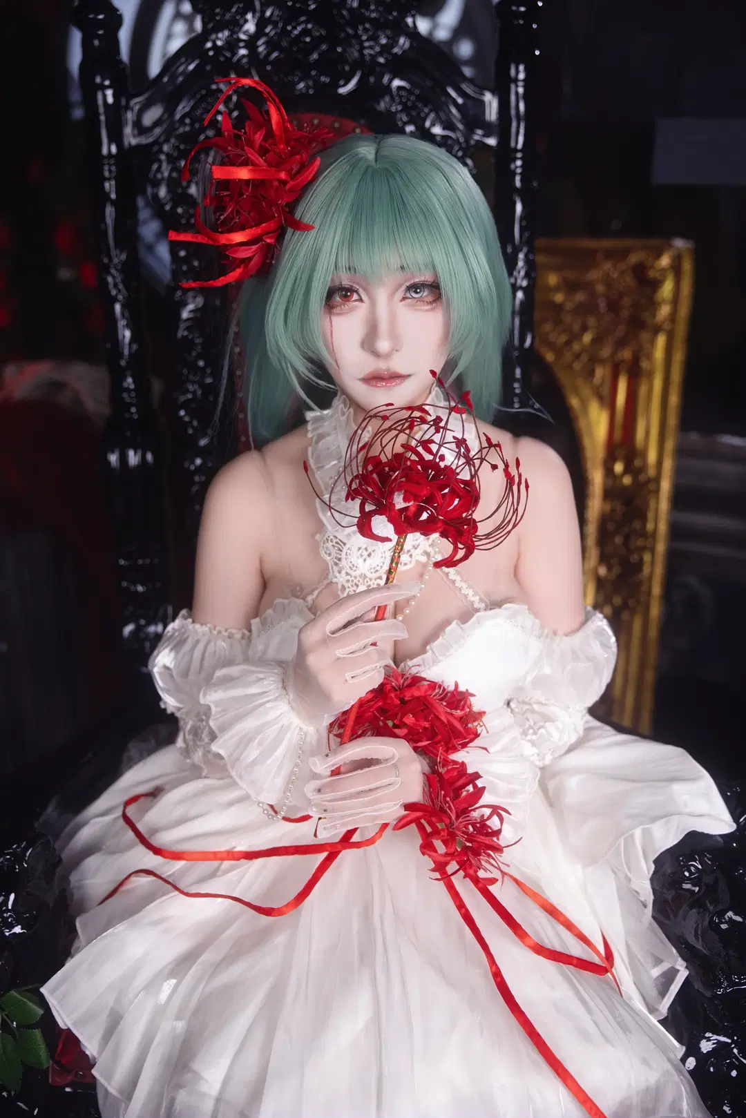 【弗洛洛cos】鸣潮暗黑哥特风正片分享 - 小羊不困（无限限流版，求关注求点赞） - 第6张