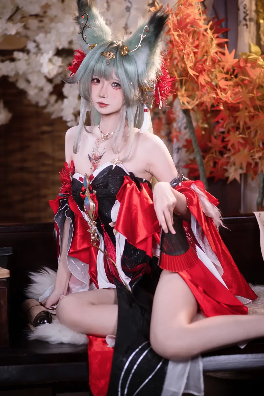 【弗洛洛cos】鸣潮心月狐形态的视觉呈现 - 小羊不困（无限限流版，求关注求点赞） - 第6张