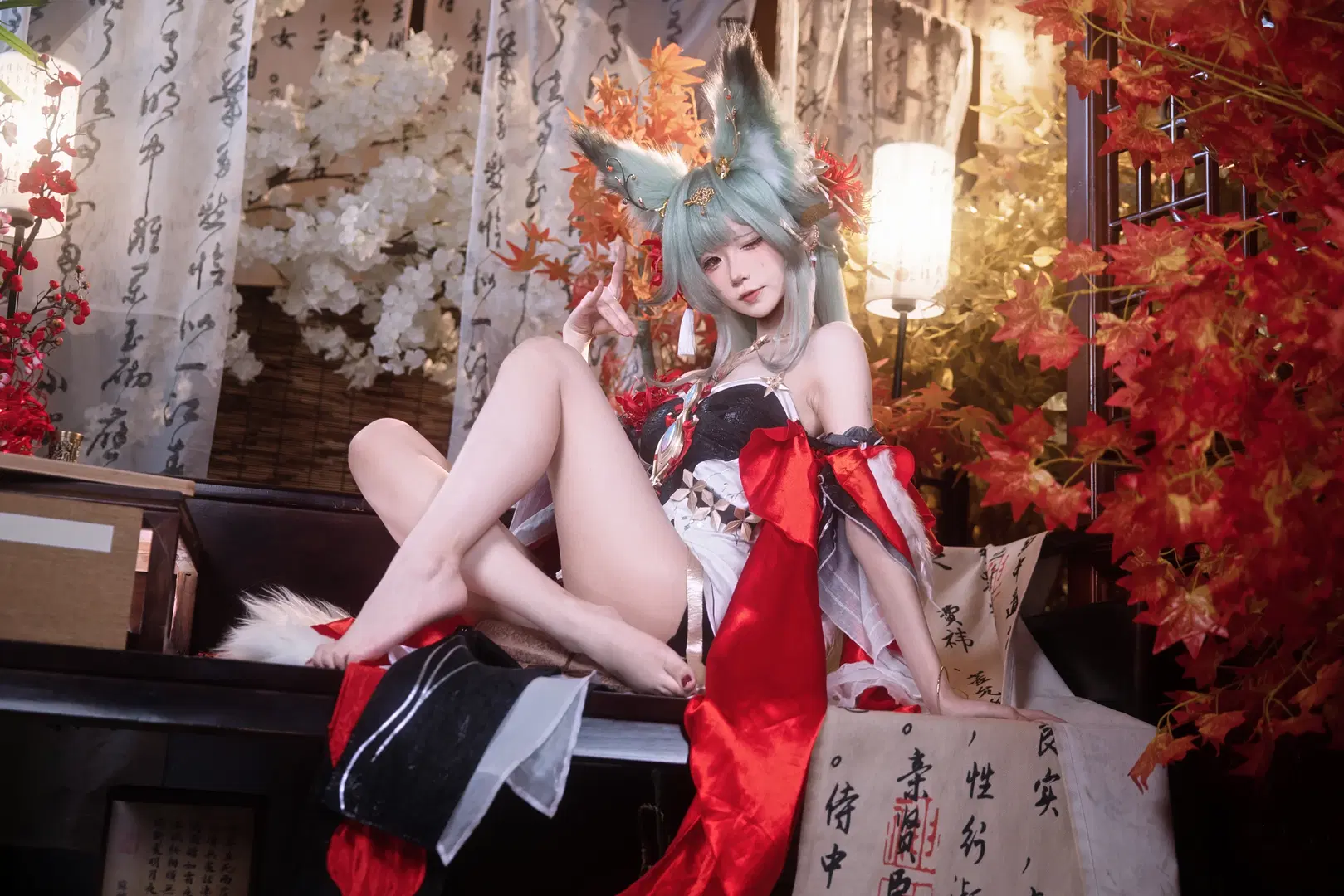 【弗洛洛cos】鸣潮心月狐形态的视觉呈现 - 小羊不困（无限限流版，求关注求点赞） - 第9张