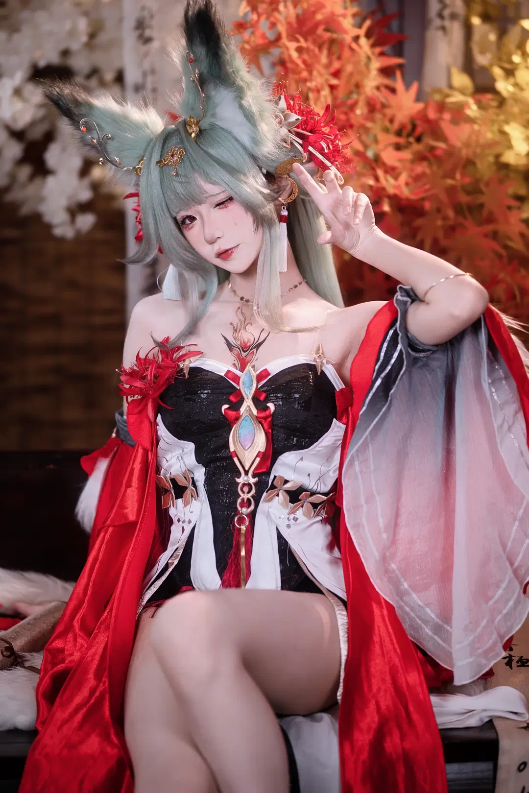 【弗洛洛cos】鸣潮心月狐的古风棚拍正片 - 小羊不困（无限限流版，求关注求点赞） - 第5张