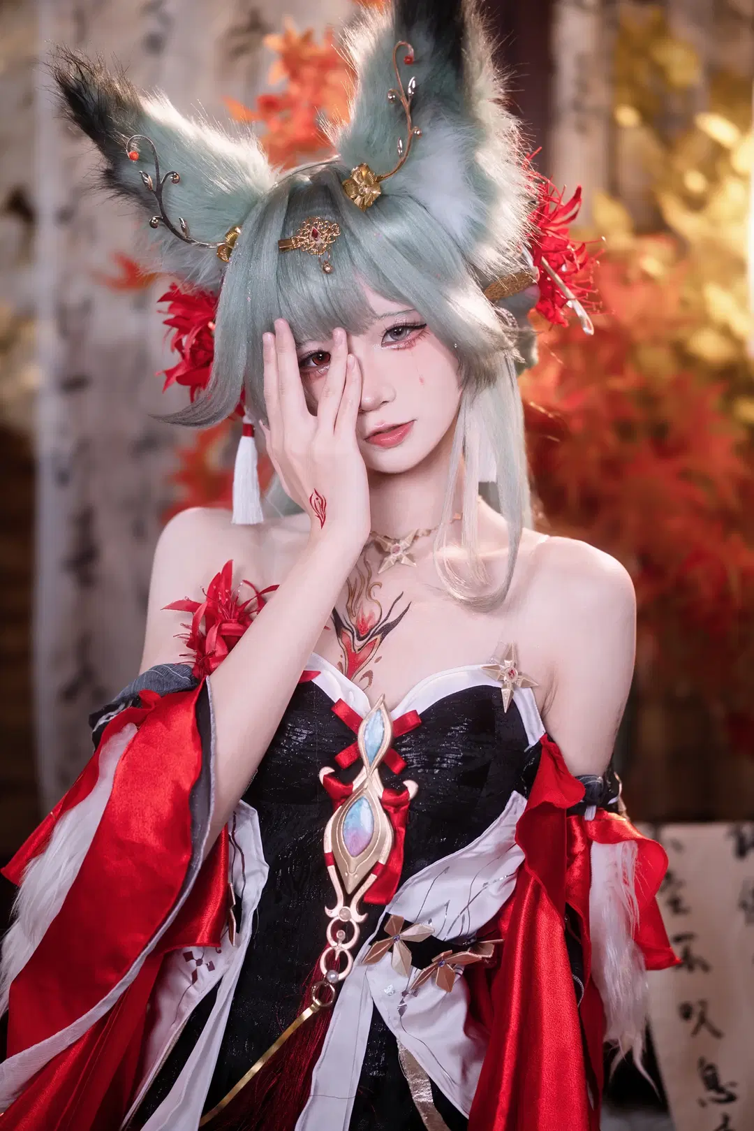 【弗洛洛cos】鸣潮心月狐的古风棚拍正片 - 小羊不困（无限限流版，求关注求点赞） - 第6张