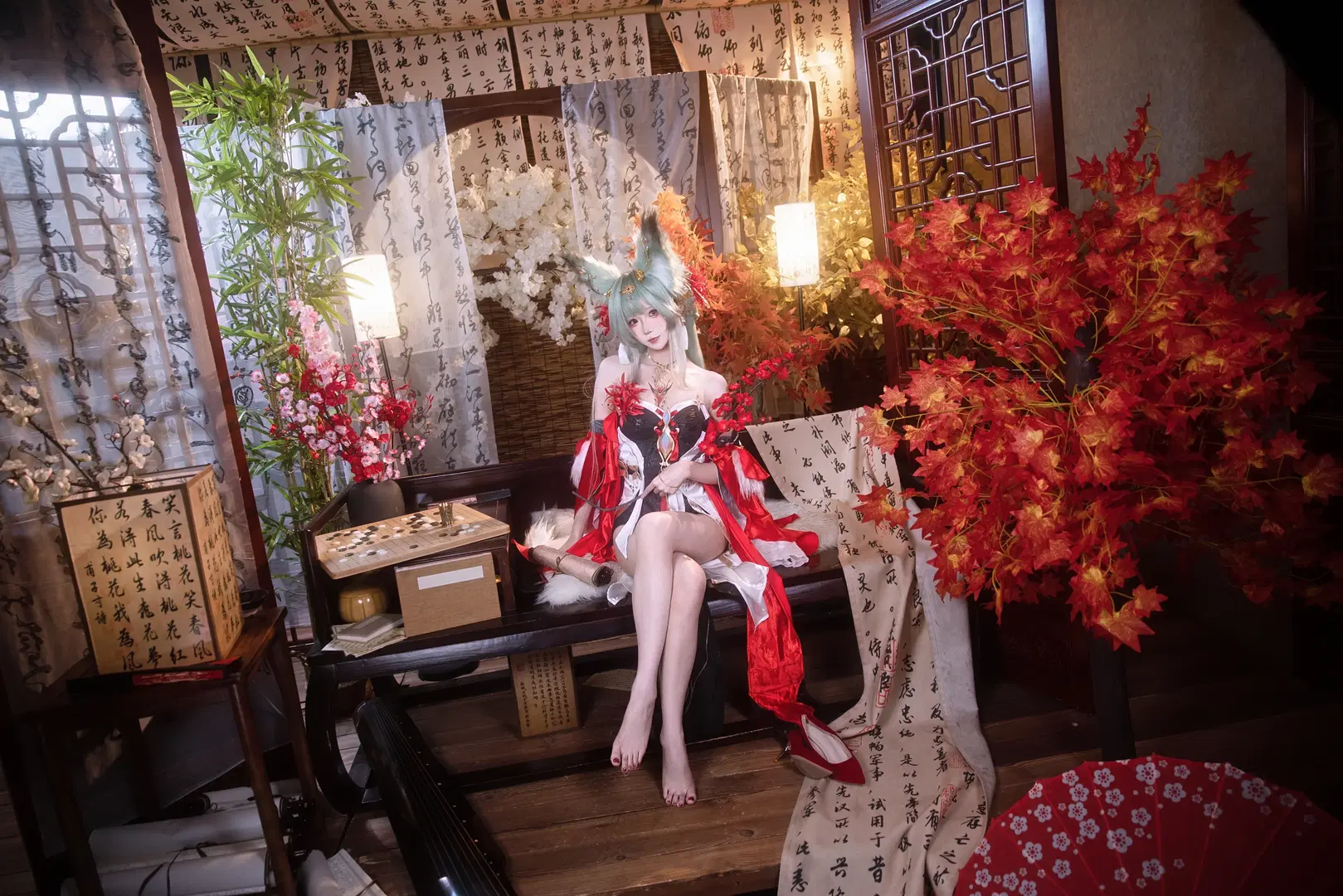 【弗洛洛cos】鸣潮心月狐的古风棚拍正片 - 小羊不困（无限限流版，求关注求点赞） - 第7张
