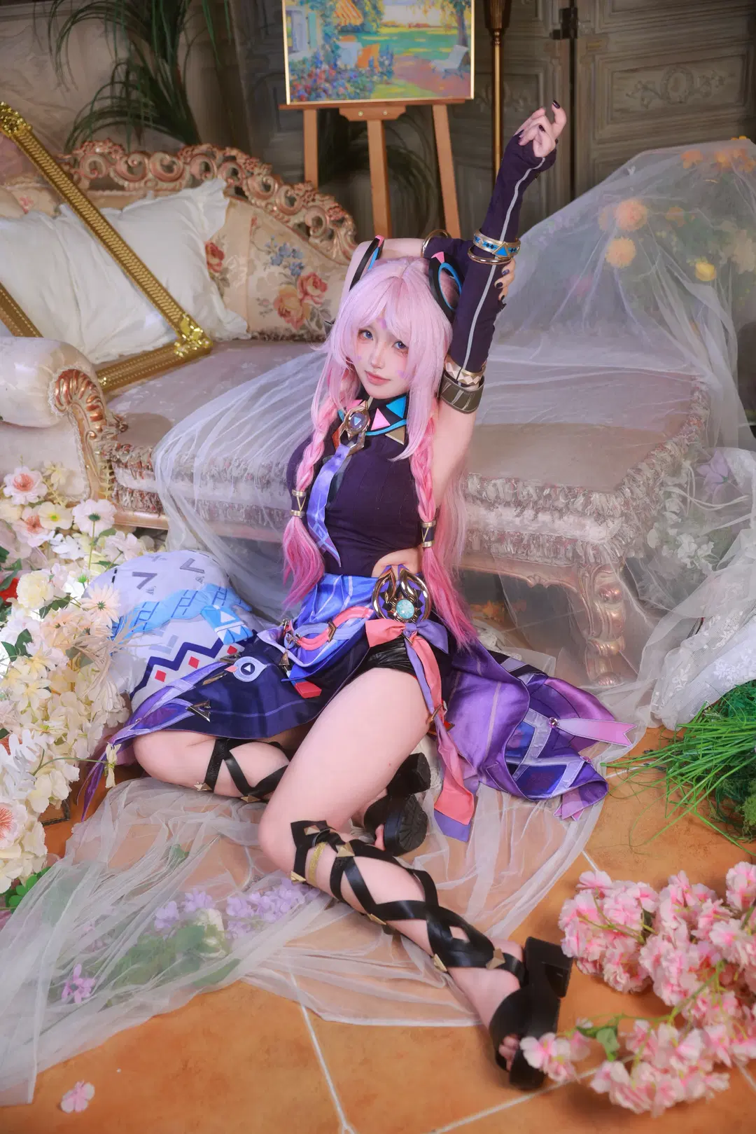 【茜特菈莉cos】神秘占星师降临复古庄园 - 小羊不困（无限限流版，求关注求点赞） - 第5张