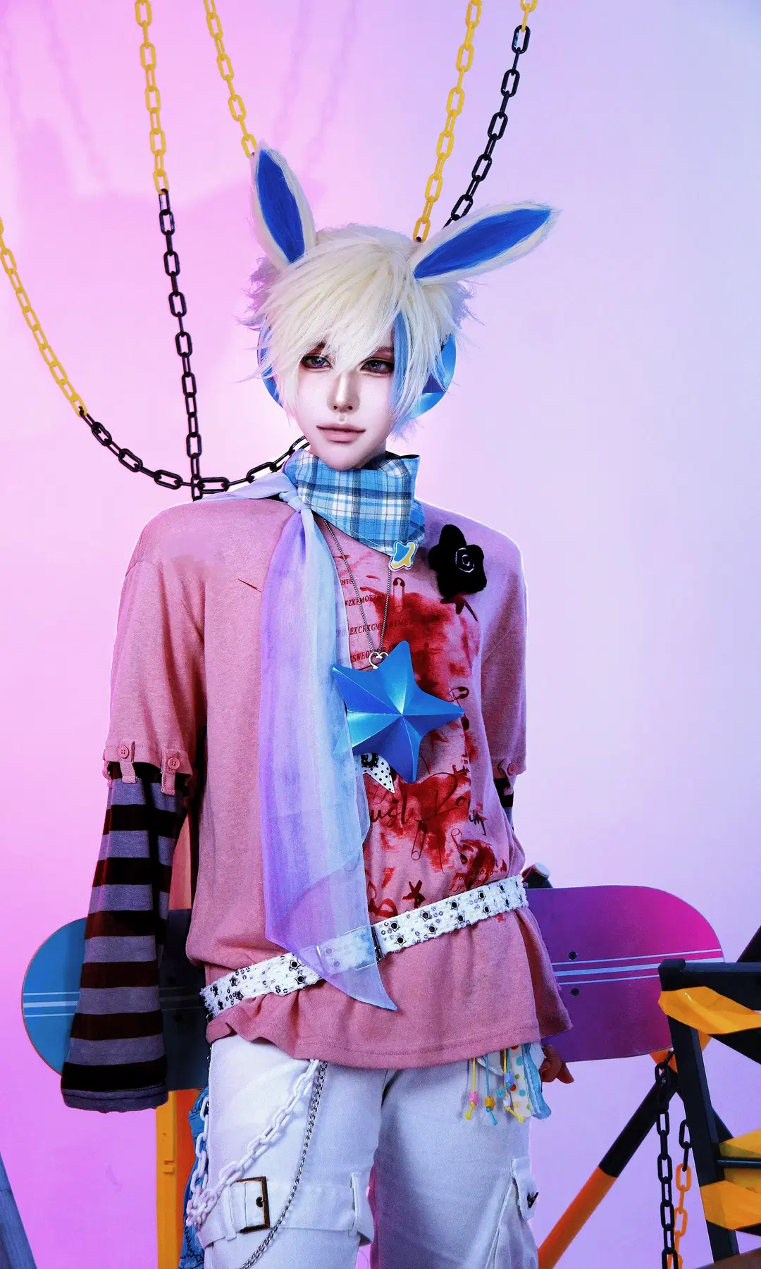 ロック王国エルフ擬人化 青白の獣耳とレトロインダストリアル調の衝突 - DEMON（摄影版📷） - 3枚目