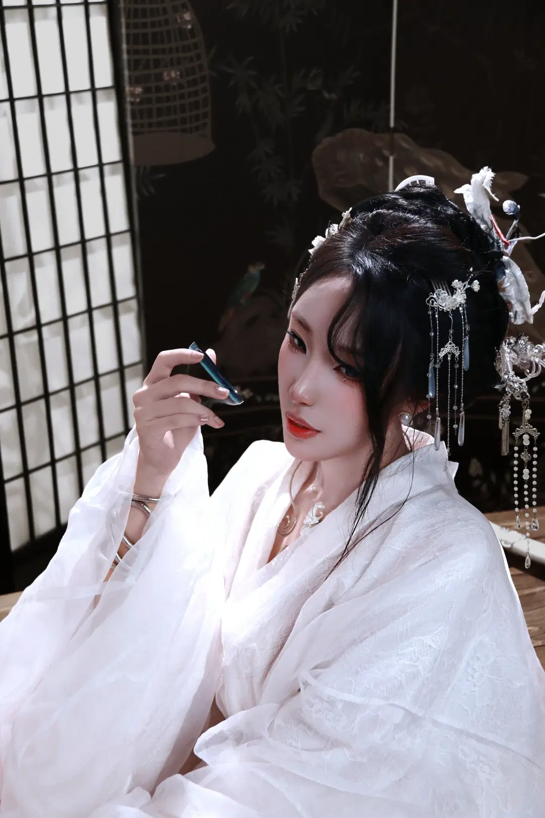 白纱持剑的国风意境，北京棚拍古风记录 - DEMON（摄影版📷） - 第3张