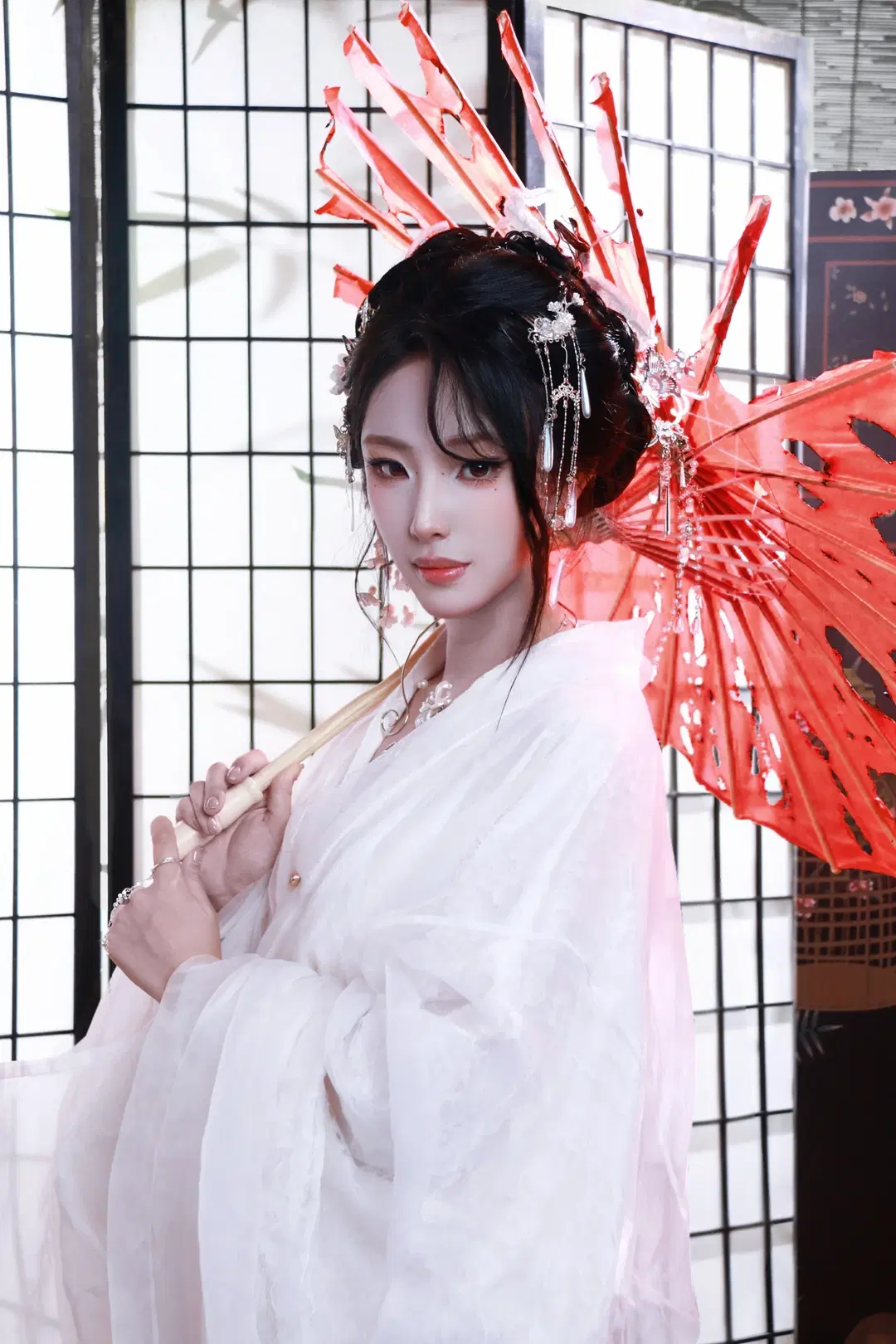 白纱持剑的国风意境，北京棚拍古风记录 - DEMON（摄影版📷） - 第5张