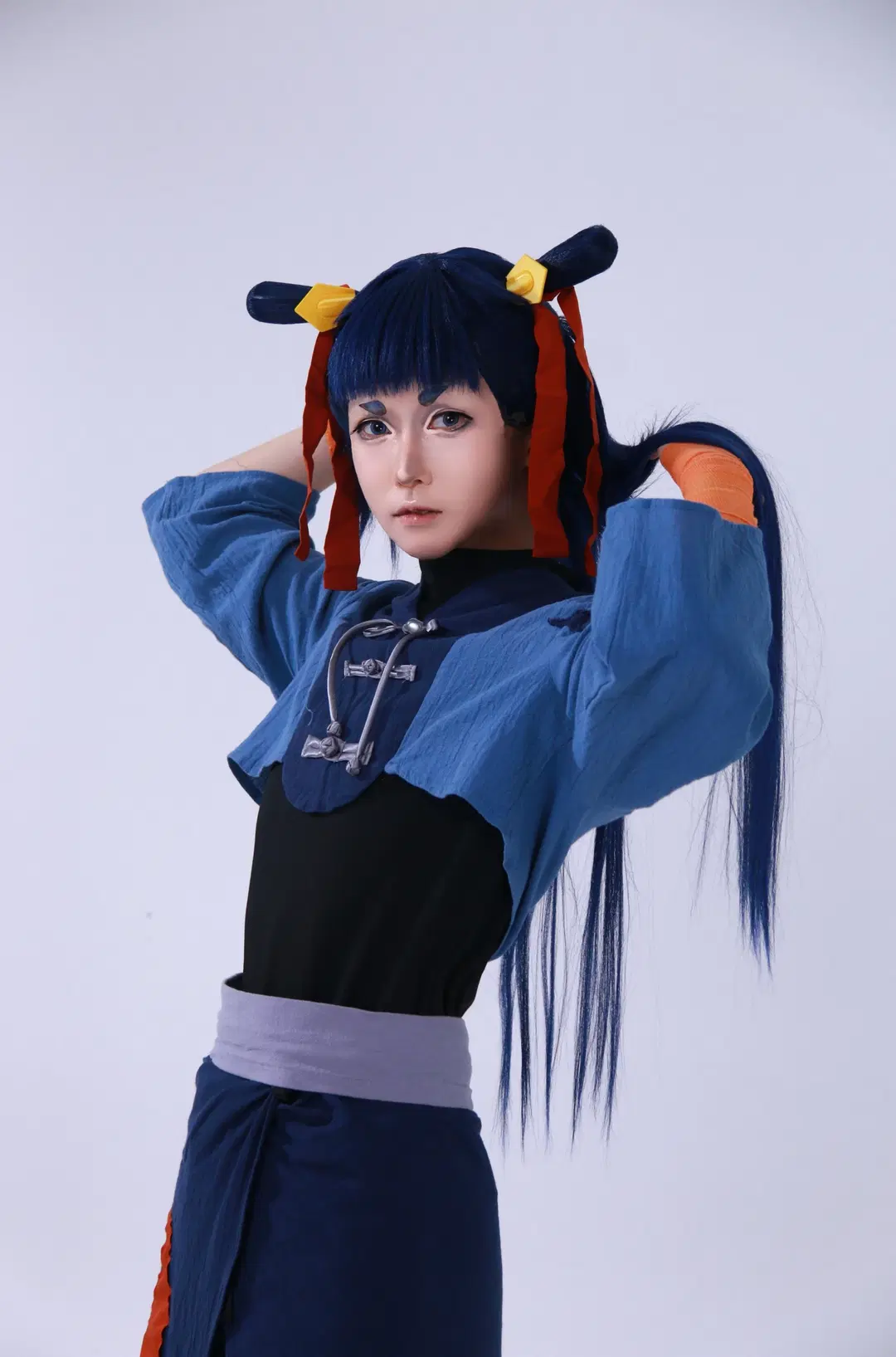 【哪吒cos】罗小黑战记哪吒，这身蓝橙配色太燃了 - DEMON（摄影版📷） - 第3张