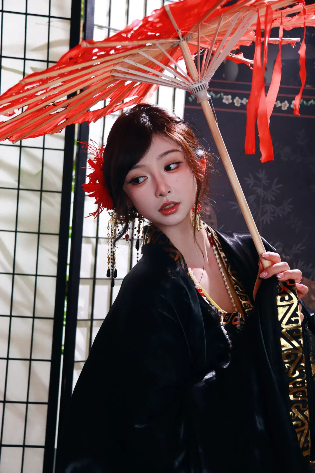 紅與黑的碰撞，彼岸花主題古風棚拍記錄 - DEMON（摄影版📷） - 第3張