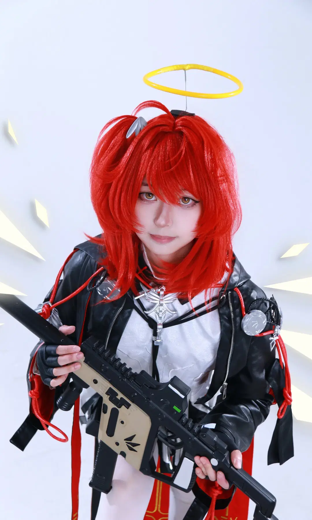 【新约能天使cos】明日方舟红发天使棚拍记录 - DEMON（摄影版📷） - 第2张