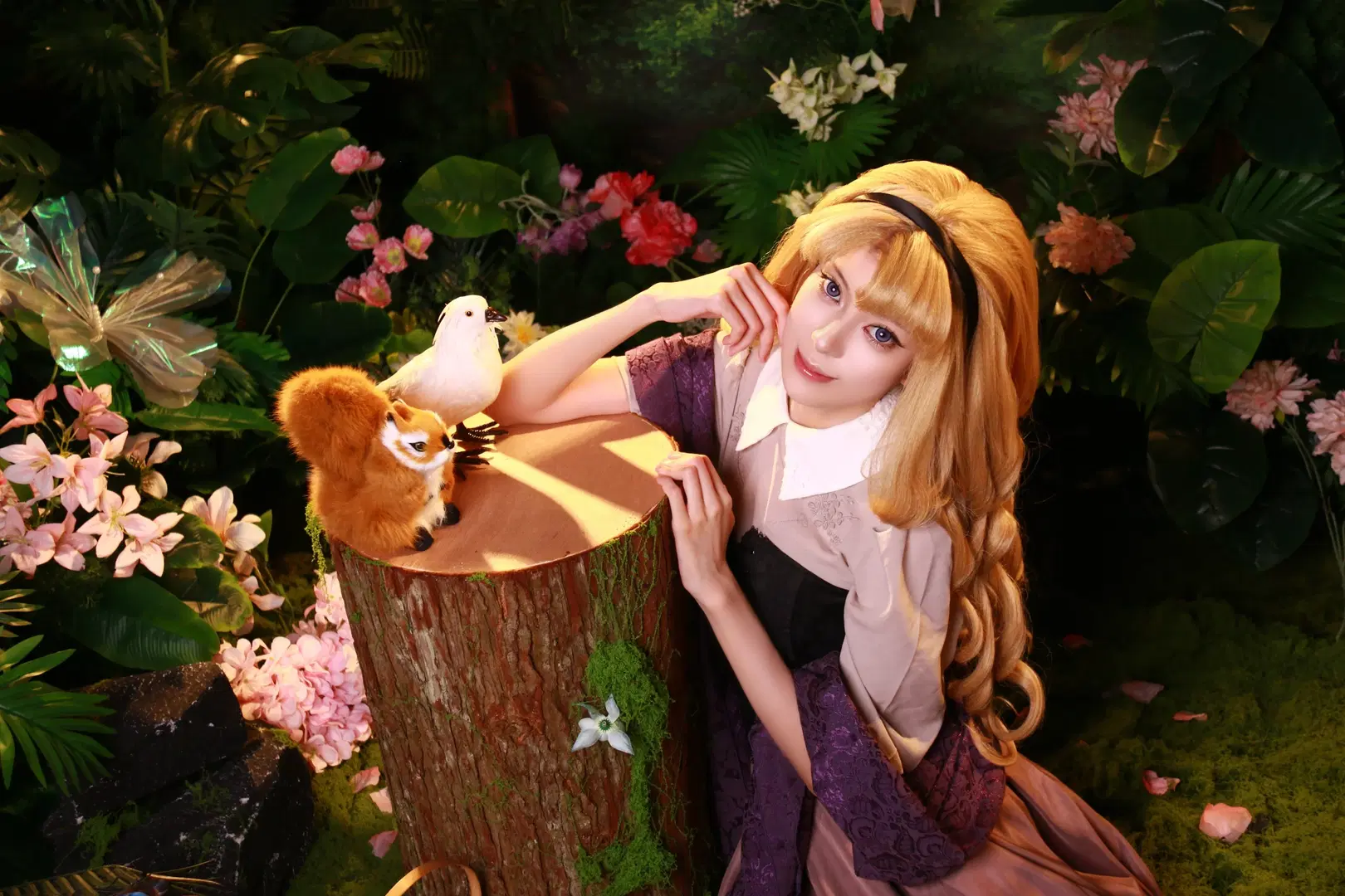 【オーロラ コスプレ】ディズニー『眠れる森の美女』の森の冒険 - DEMON（摄影版📷） - 4枚目