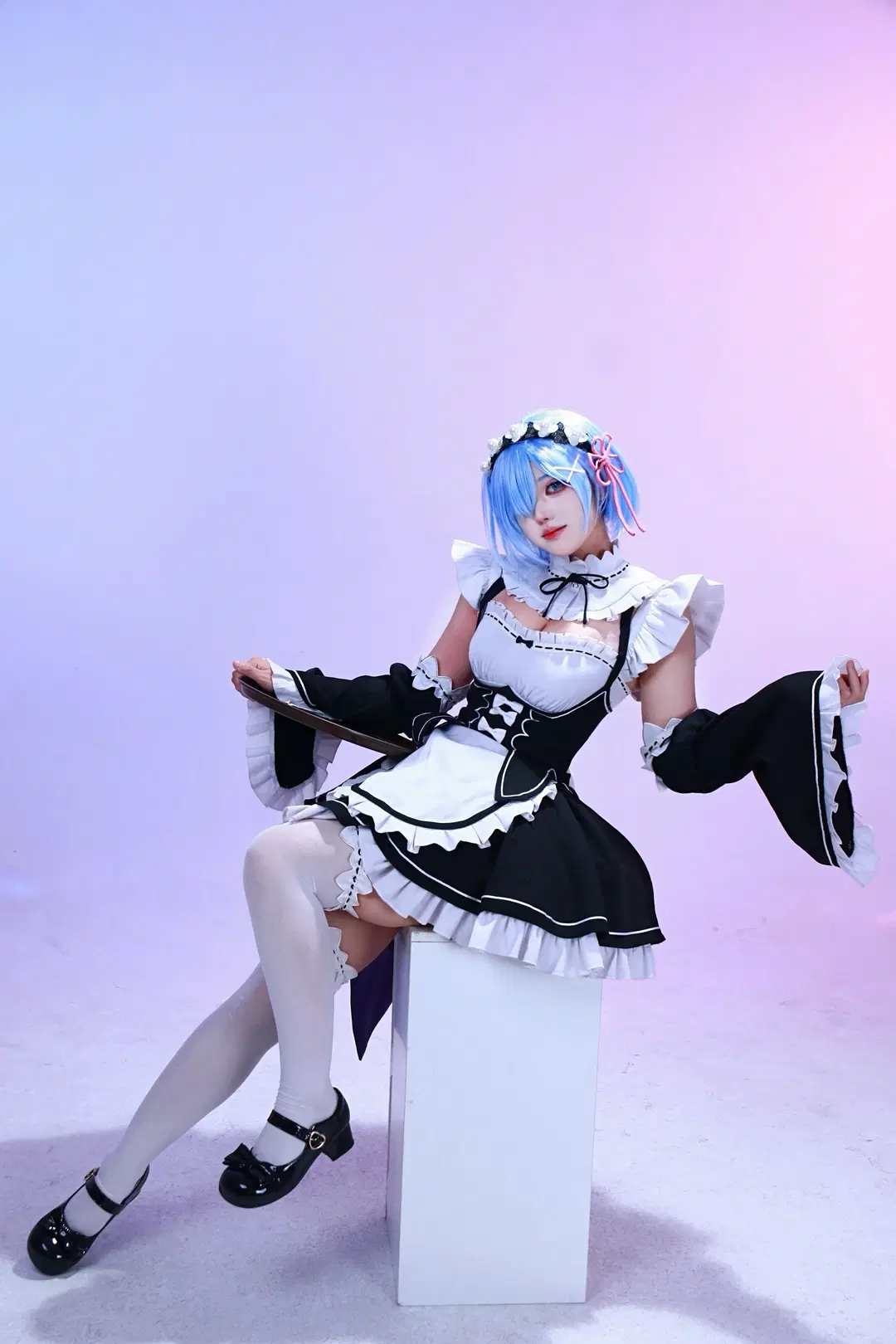 棚拍, 從零開始的異世界生活, 蕾姆cos, cosplay正片, 絲襪