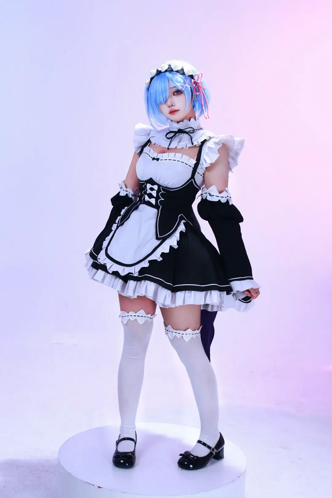 【蕾姆cos】從零開始的異世界生活，藍髮女僕棚拍記錄 - DEMON（摄影版📷） - 第6張