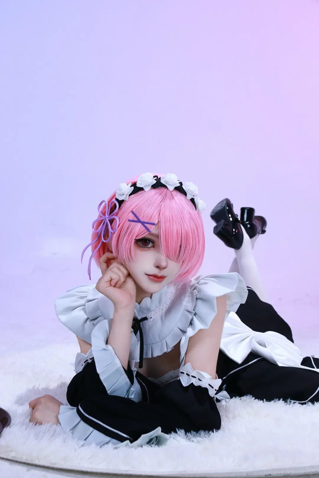 【拉姆cos】從零開始的異世界生活 女僕裝白絲棚拍記錄 - DEMON（摄影版📷） - 第6張