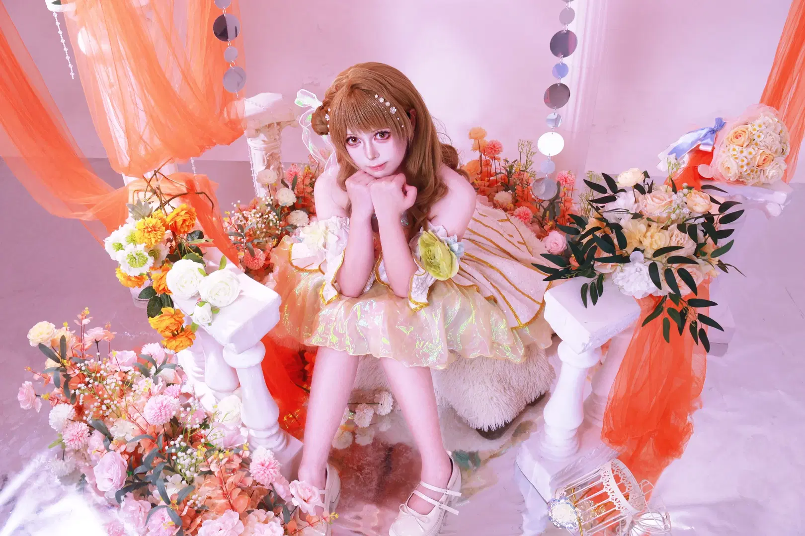 【南小鸟cos】Lovelive梦幻花朵洋装，光影下的闪耀时刻 - DEMON（摄影版📷） - 第3张