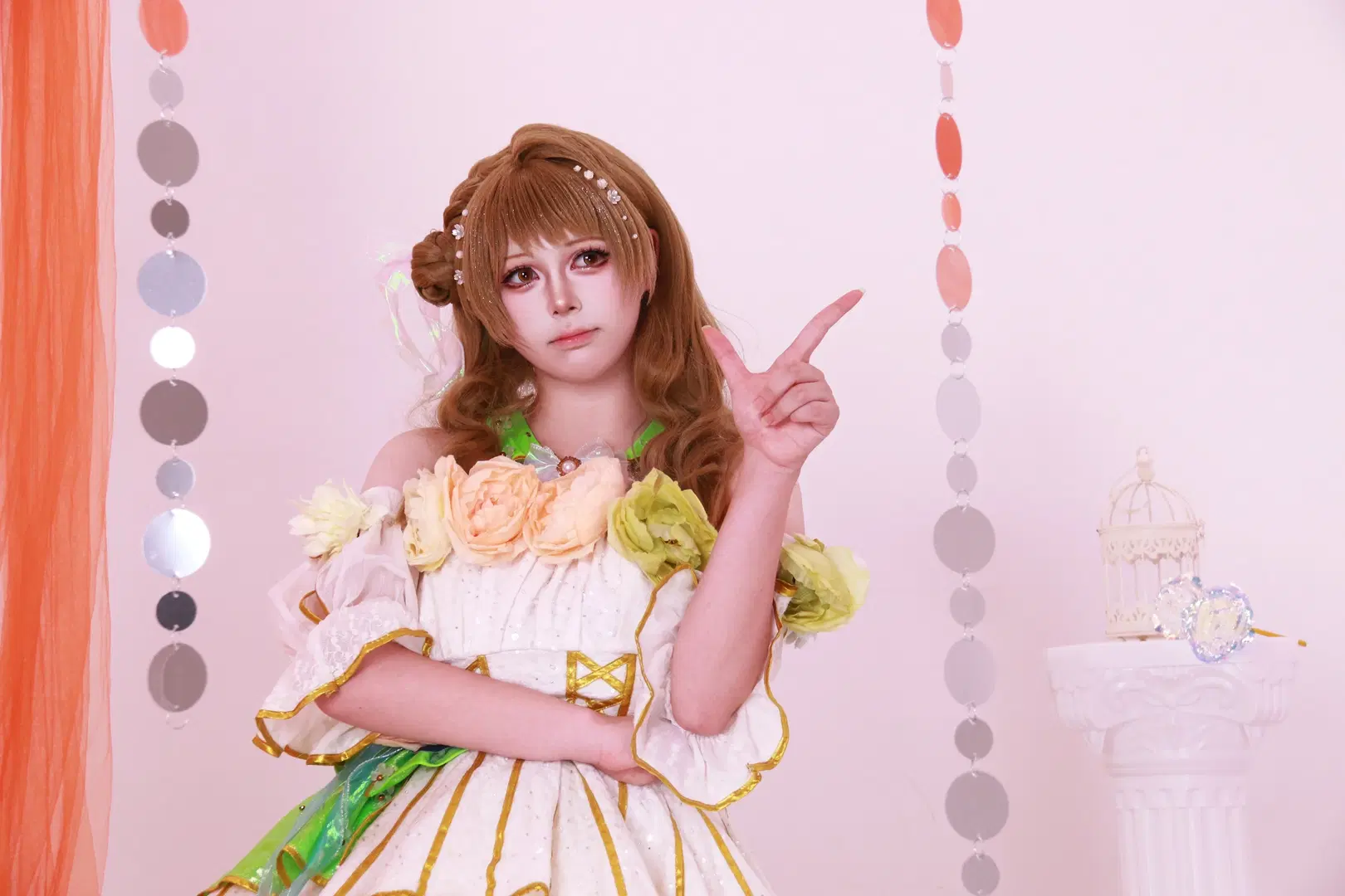 【南小鸟cos】Lovelive梦幻花朵洋装，光影下的闪耀时刻 - DEMON（摄影版📷） - 第4张