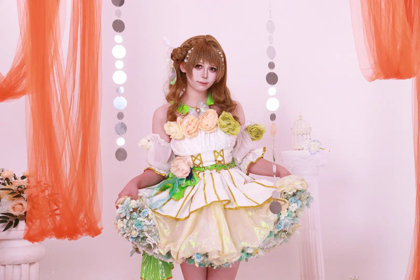 【南小鸟cos】Lovelive梦幻花朵洋装，光影下的闪耀时刻 - DEMON（摄影版📷） - 第5张