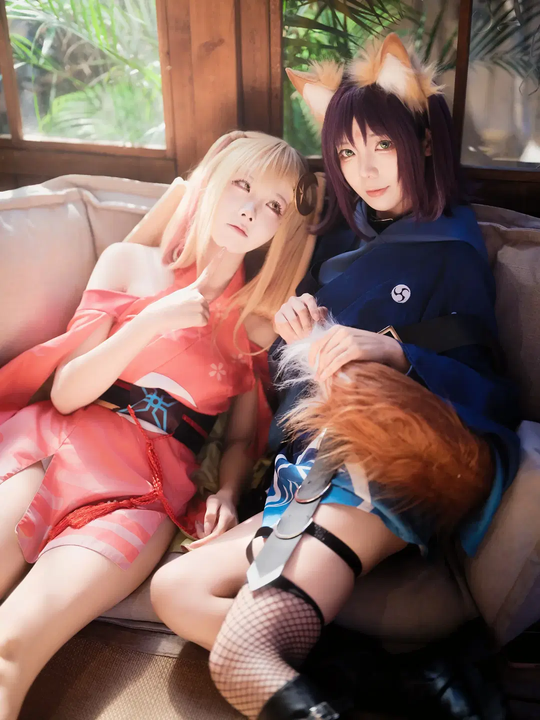 超时空辉耀姬 和风兽耳双人cosplay - 巧克力choco - 第5张