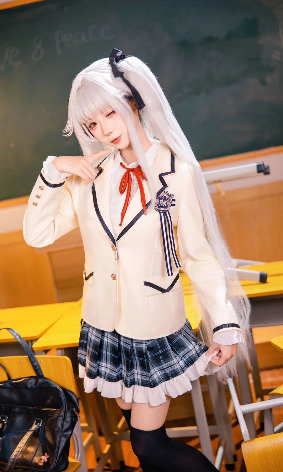【篝之雾枝cos】美少女万华镜 教室里的校服时光 - Fe - 第13张