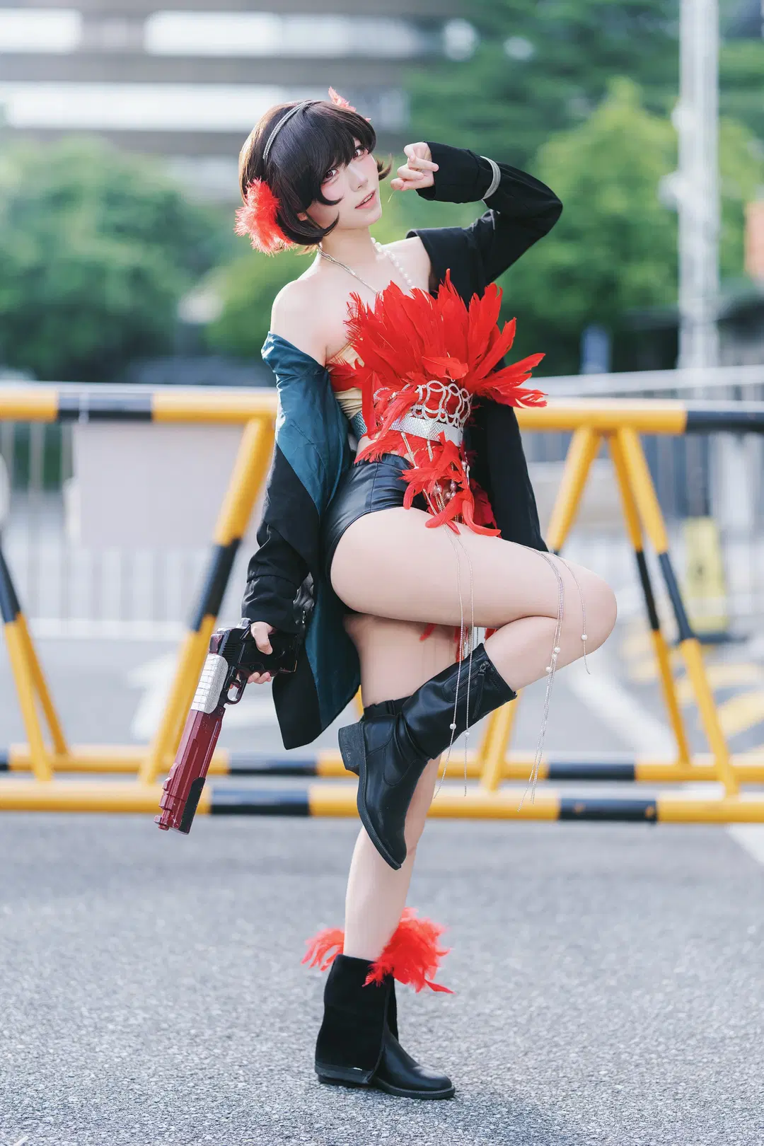 【スナイダー コスプレ】『リバース:1999』ヴィンテージな赤い羽スタイルのイベント写真 - 摄影师布里 - 2枚目