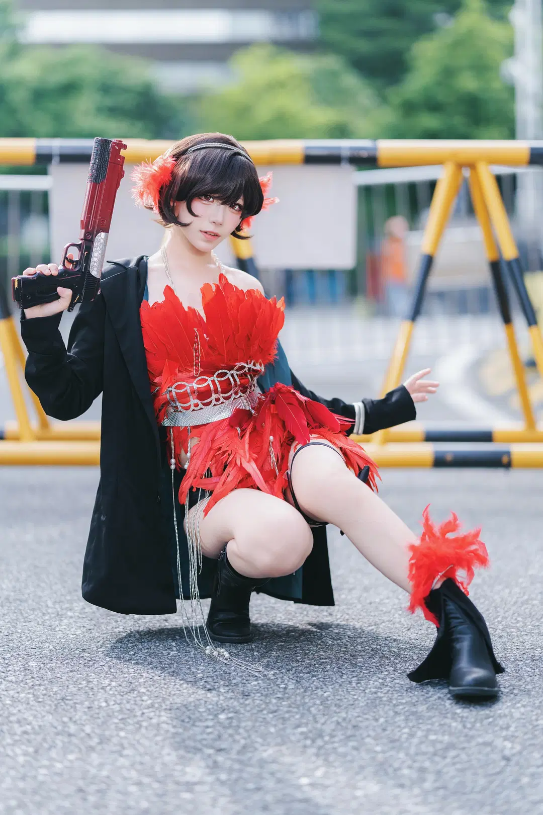 【スナイダー コスプレ】『リバース:1999』ヴィンテージな赤い羽スタイルのイベント写真 - 摄影师布里 - 8枚目
