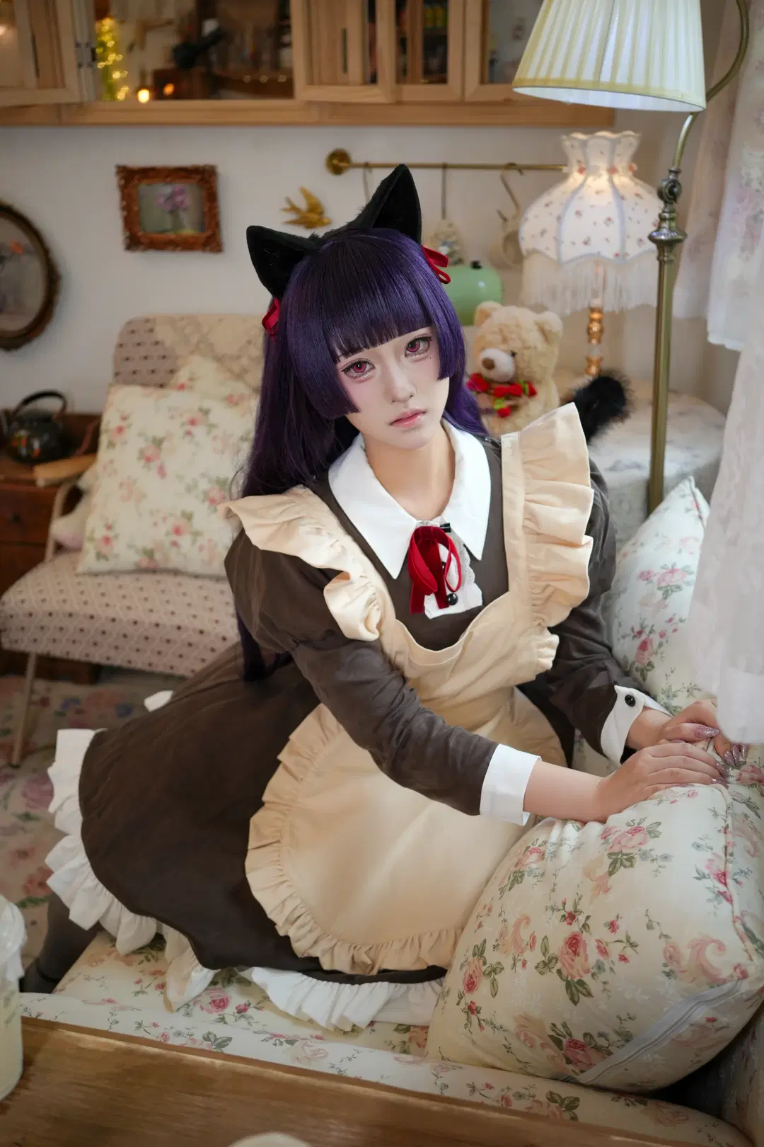 【五更琉璃cos】俺妹的猫耳女仆装扮分享