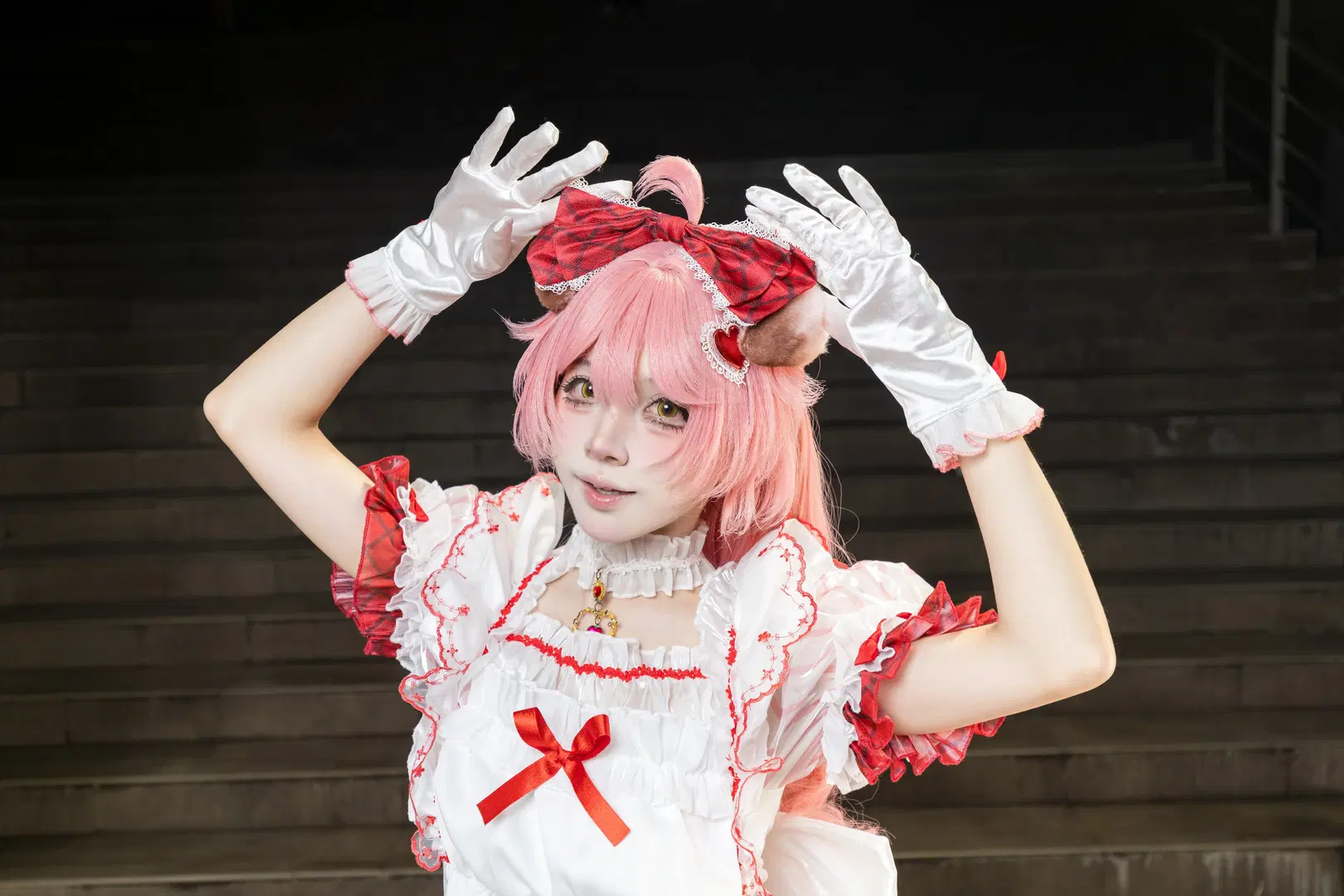 【ゴールデングロー コスプレ】『アークナイツ』超絶キュートなピンク髪子猫の日常 - 凉风 - 3枚目