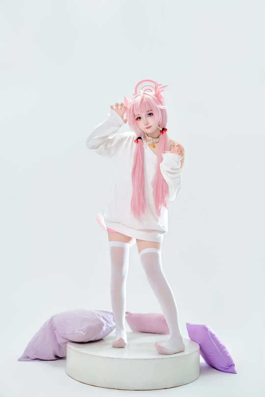 蔚蓝档案, 小鸟游星野cos, 白丝