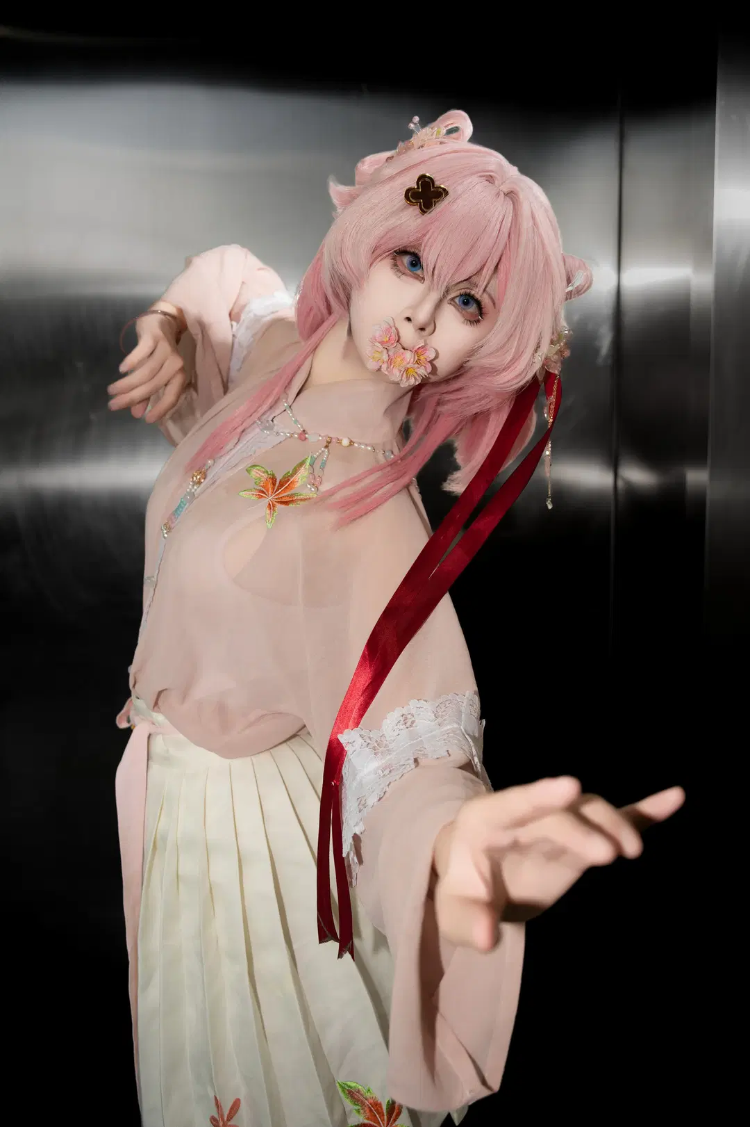 【三月七cos】星穹铁道里的粉色元气少女 - NightDiva - 第18张
