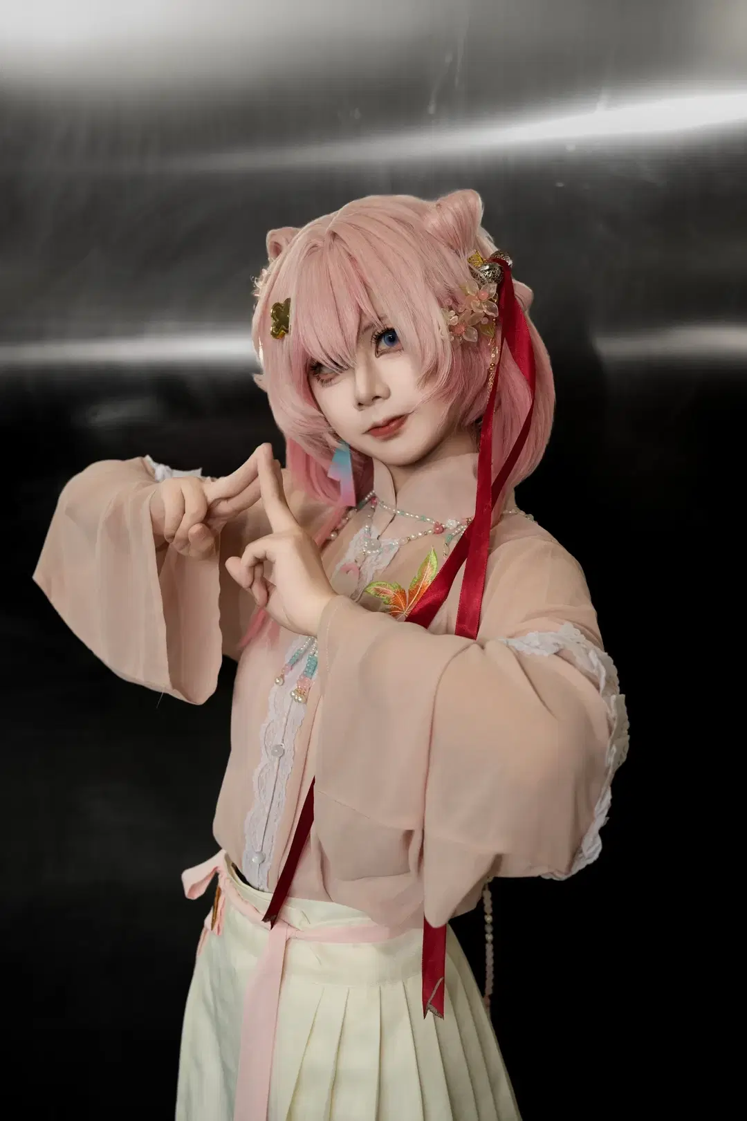 【三月七cos】星穹铁道里的粉色元气少女 - NightDiva - 第4张