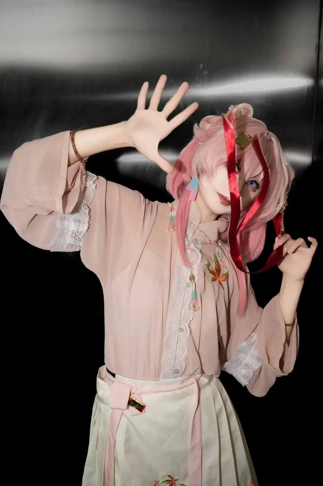 【三月七cos】星穹铁道里的粉色元气少女 - NightDiva - 第5张